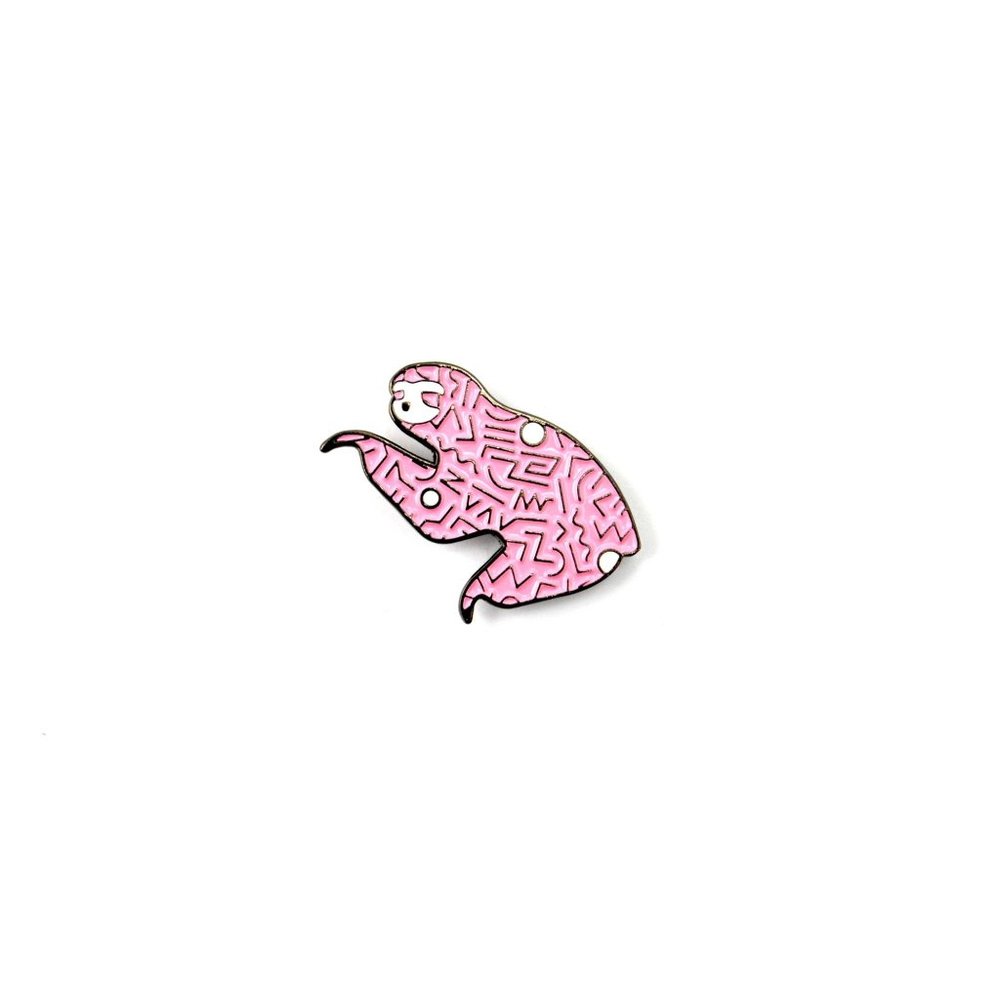 Enamel Pin Custom Lapel The Pink 90s Sloth Pin